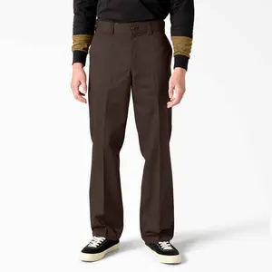 DICKIES SKATEBOARDING REGULAR FIT TWILL PANTS - CHOCOLATE BROWN