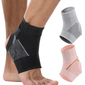 1PCS Ankle Brace for Women and Man, Ankle Compression Sleeve, Ankle Compression Wrap, Ankle Support with Adjustable Compression Strap, Ankle Protective Compression