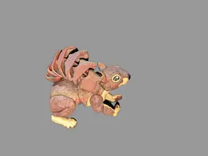 Articulated Squirrel Figurine - 3D Printed Woodland Companion for Animal Lovers & Desk Decor - Flexible Articulation & Detailed Sculpting - Perfect for Nature Collectors & 3D Art Enthusiasts