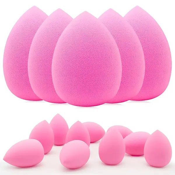 10 pcs Medium Beauty Sponges, Beauty Blenders, Foundation Makeup Sponge for Liquid, Cream and Powder, Latex-Free Blending Beauty Sponge for All Skin Types