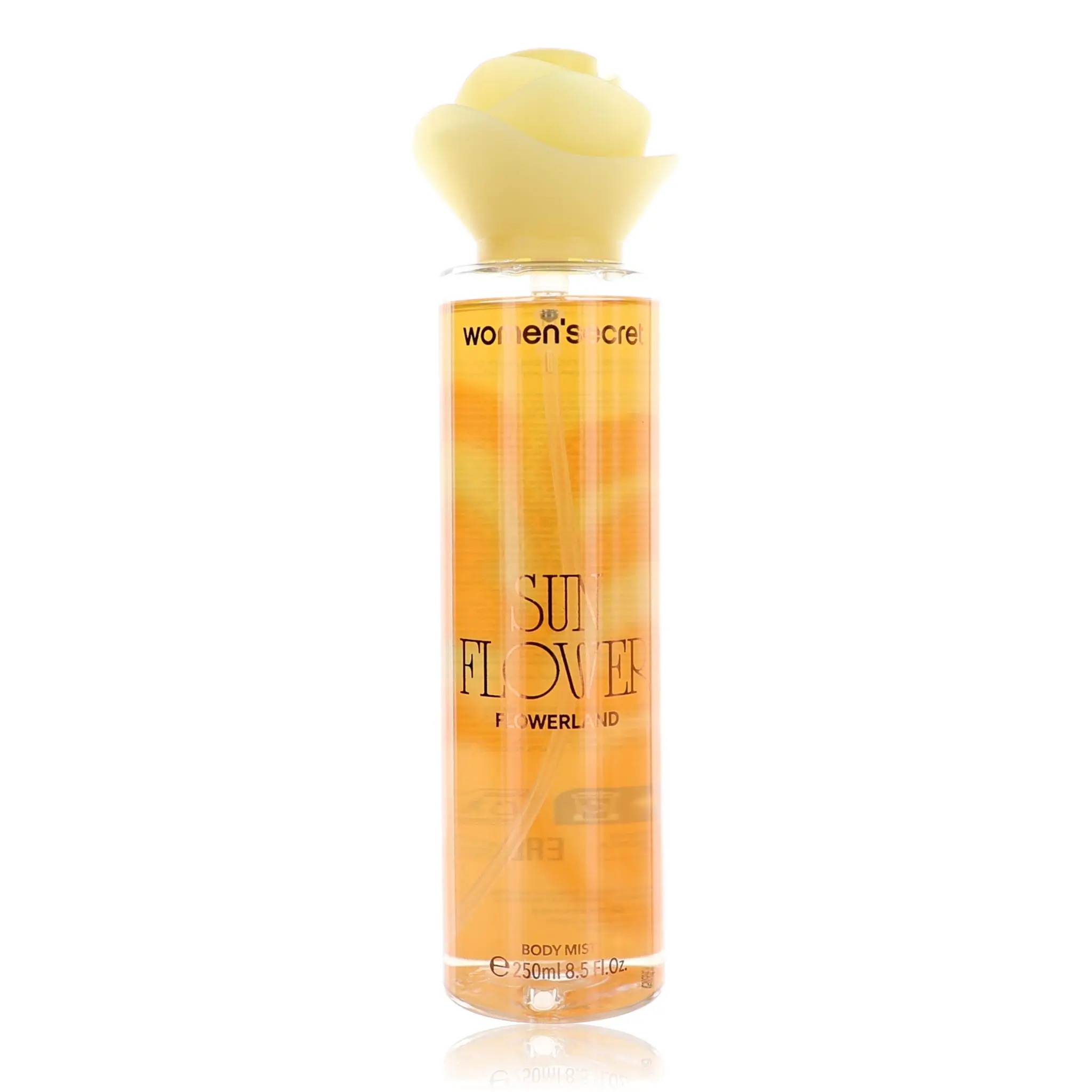 Women'Secret Flowerland Sunflower Women's Body Moisturizer Mist Spray - 8.5 oz, Single Bottle (Beauty & Personal Care, Bath & Body Care)