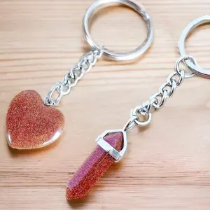 GoldStone Double Point Keychain