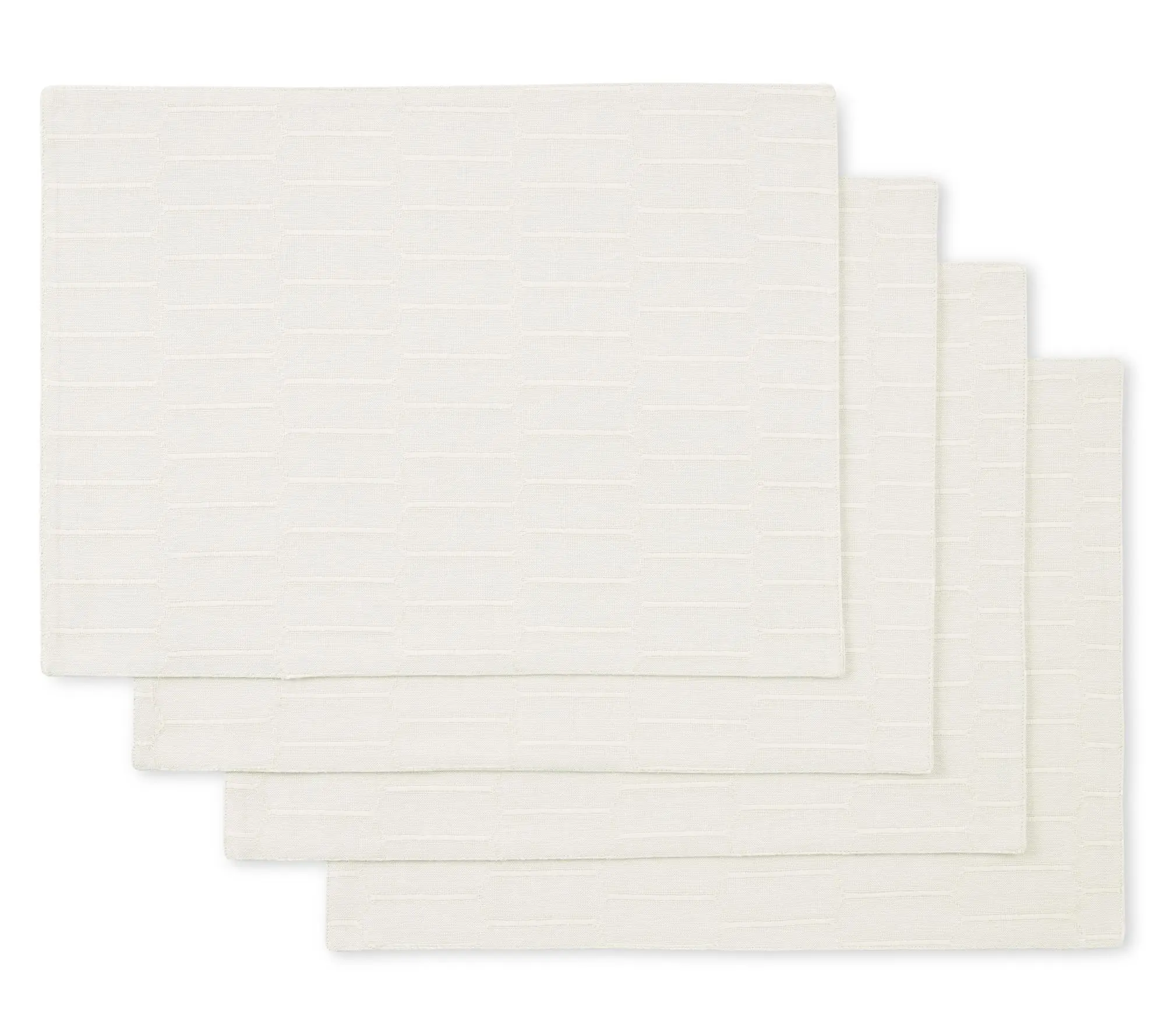Martha Stewart Honeycomb Farmhouse Placemat 4-Pack Set
