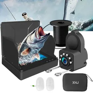 High-Definition 4.3" HD Waterproof Underwater Fish Finder Camera - Portable Fishing Gear for Outdoor Adventures, Durable and Compatible with All Fishing Equipment Black