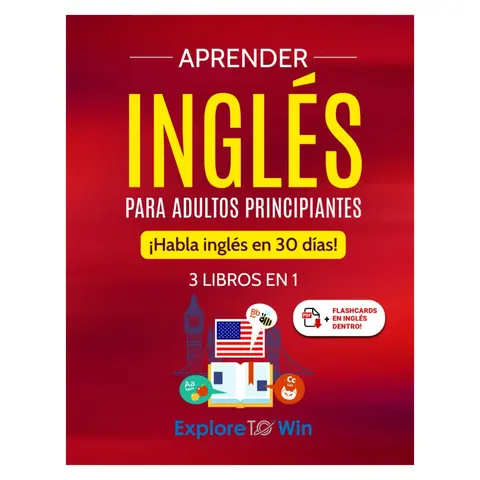 Spanish Beginner Adult Learning Trade Paperback Book - 3-in-1 English Grammar Guide, Vocabulary List, 186 Pages, Explore Towin Regular Edition
