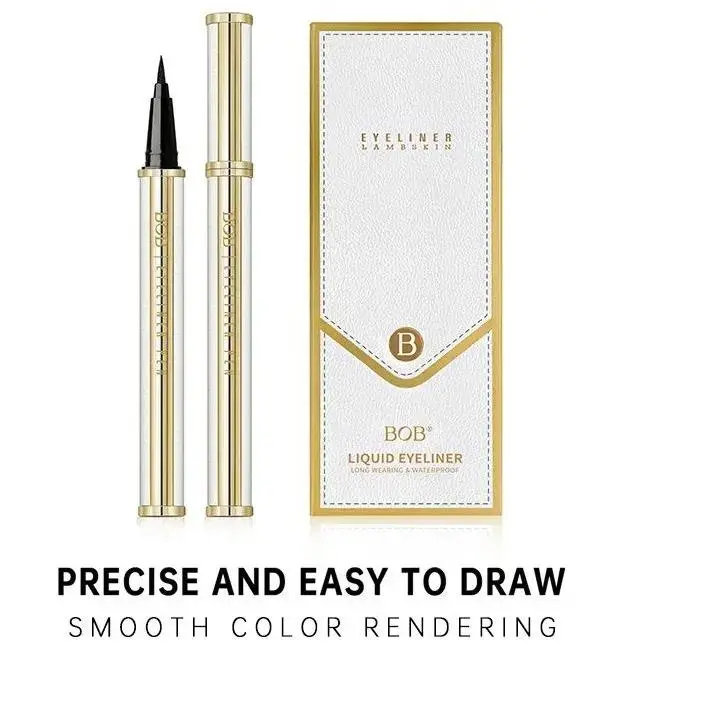 Women’s Waterproof Lambskin Cosmetic Eyeliner Pen - Smudge-Proof, Long-Lasting, Smooth Thick Tip Liquid Pen Eyeliner for Defined Eye Looks, Beginner-Friendly Daily Makeup Tool, Colored Eyeliner, Classic Ink
