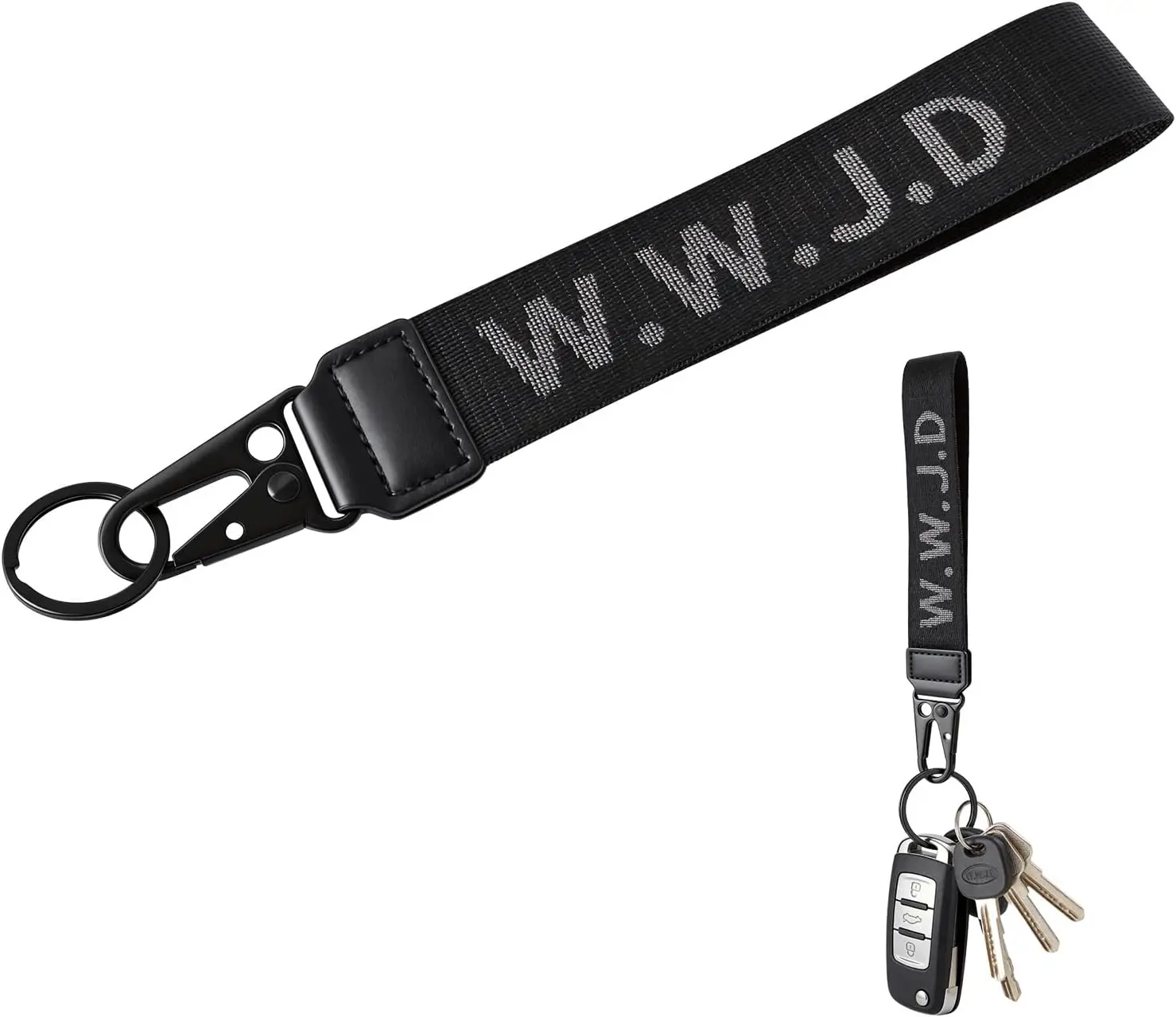 Christian Keychain Wristlet Streetwear Car Keychain Wrist Strap Fabric For Men