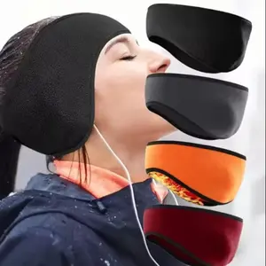 Warm Fleece Ear Warmer Headband, Soft Windproof Ear Muffs for Men and Women, Sweat Absorbing Headband, Ideal for Outdoor Sports, Skiing, Running, Cycling, Workout Headband