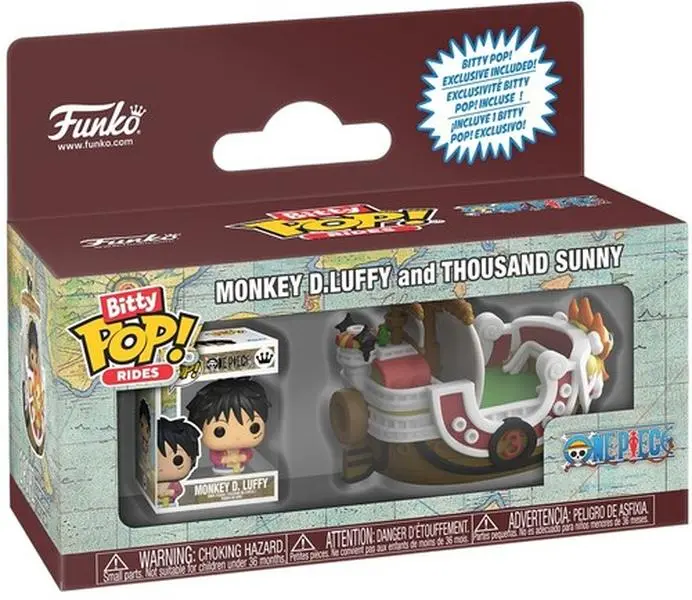 Funko Bitty POP!: Ride: One Piece - Monkey D. Luffy and Thousand Sunny  [COLLECTIBLES] Vinyl figurine/statue, Collectible