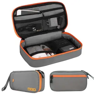 Small Cable Storage Bag, Electronic Accessories Organizer, USB Mouse Holder, Compact Cord Management Pouch, Zipper Pouches, Easy to Carry, Ideal for Travel and Home Use