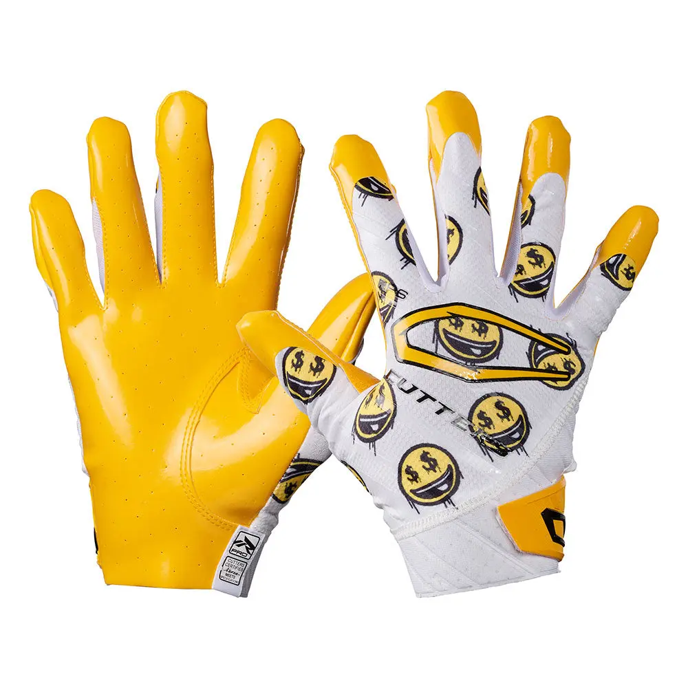 CUTTERS Smile Rev Pro 6.0 Limited-Edition Football Receiver Gloves for Adults - Air C-TACK Grip, Lightweight, All-Weather Performance