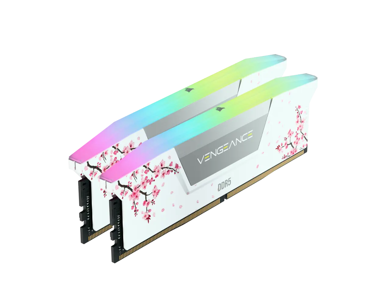 CORSAIR Vengeance RGB 32GB (2 x 16GB) 288-Pin PC RAM DDR5 6000 (PC5 48000) Desktop Memory Model CMH32GX5M2B6000Z30WCB