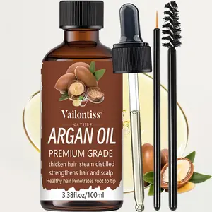 Moroccan Argan Oil – 100ml Lightweight Nourishing Carrier Oil for Hair & Skin Care, Smooths Hair, Nourishes Roots, Ideal for Massage & Daily Moisturizing
