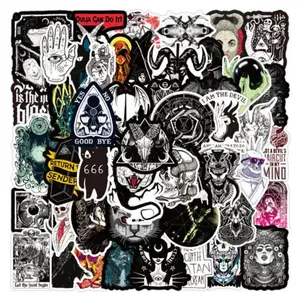 50 Demonic Stickers Devil Witchcraft Pentagram Gothic Dark Sticker Vinyl Waterproof Decoration