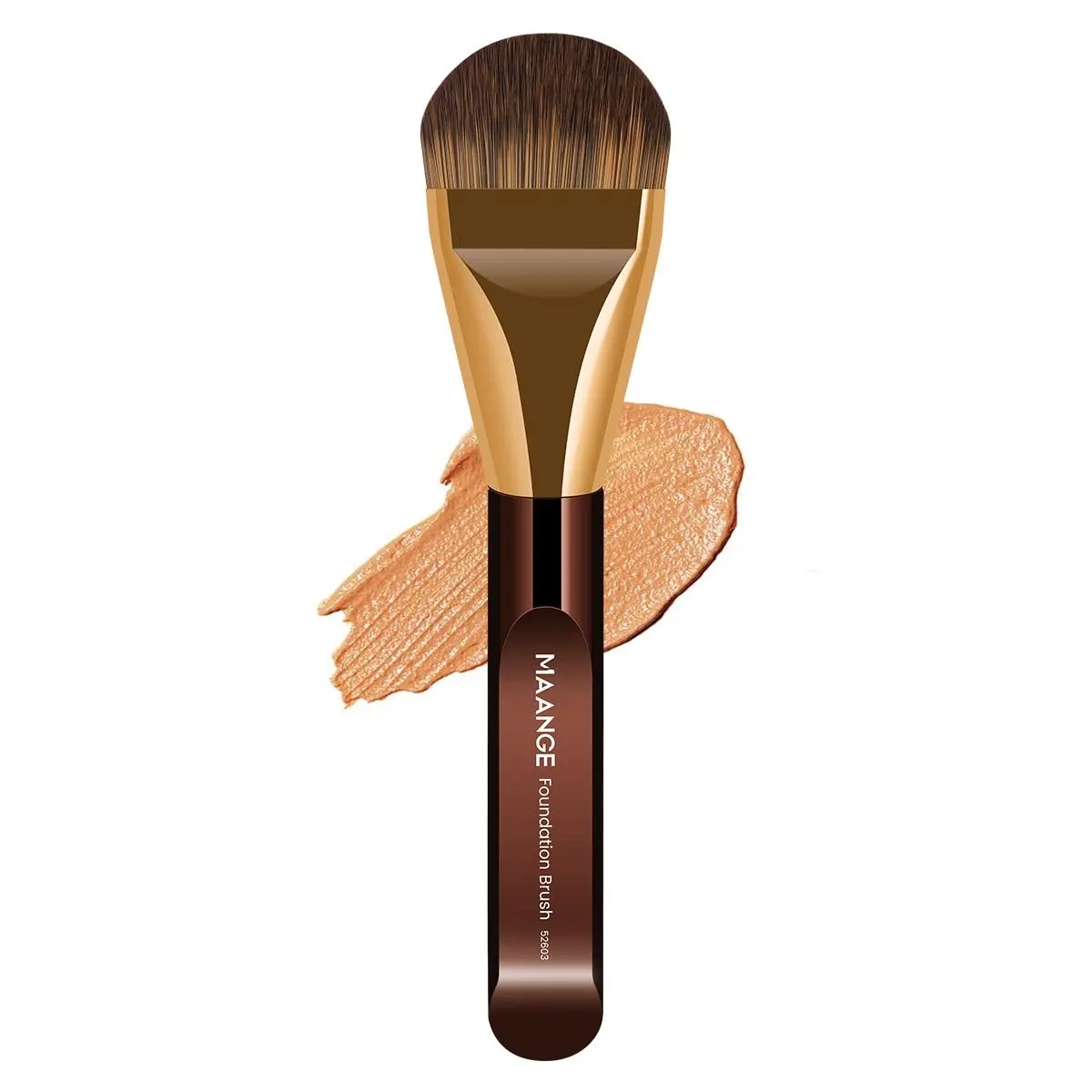 Makeup Brush, Cosmetic Brush, Face Makeup Brushes, Foundation Brush, Contoured Foundation Brush, Mask Brush, Makeup Accessories, Professional Makeup Tool for Women & Girls