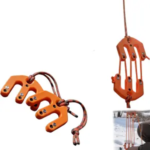 Hunting Equipment Lifting Pulley Set, Ultra-Lightweight Hunting Lifting Device, Portable Nylon Pulley Set, Compact Prey Lifting Tool Suitable For Outdoor Hunting