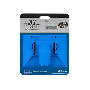 DIY Edge PRO EDGE 3-Piece Taklon Flat Paint Brush Set for All Paints with Signature Release Technology