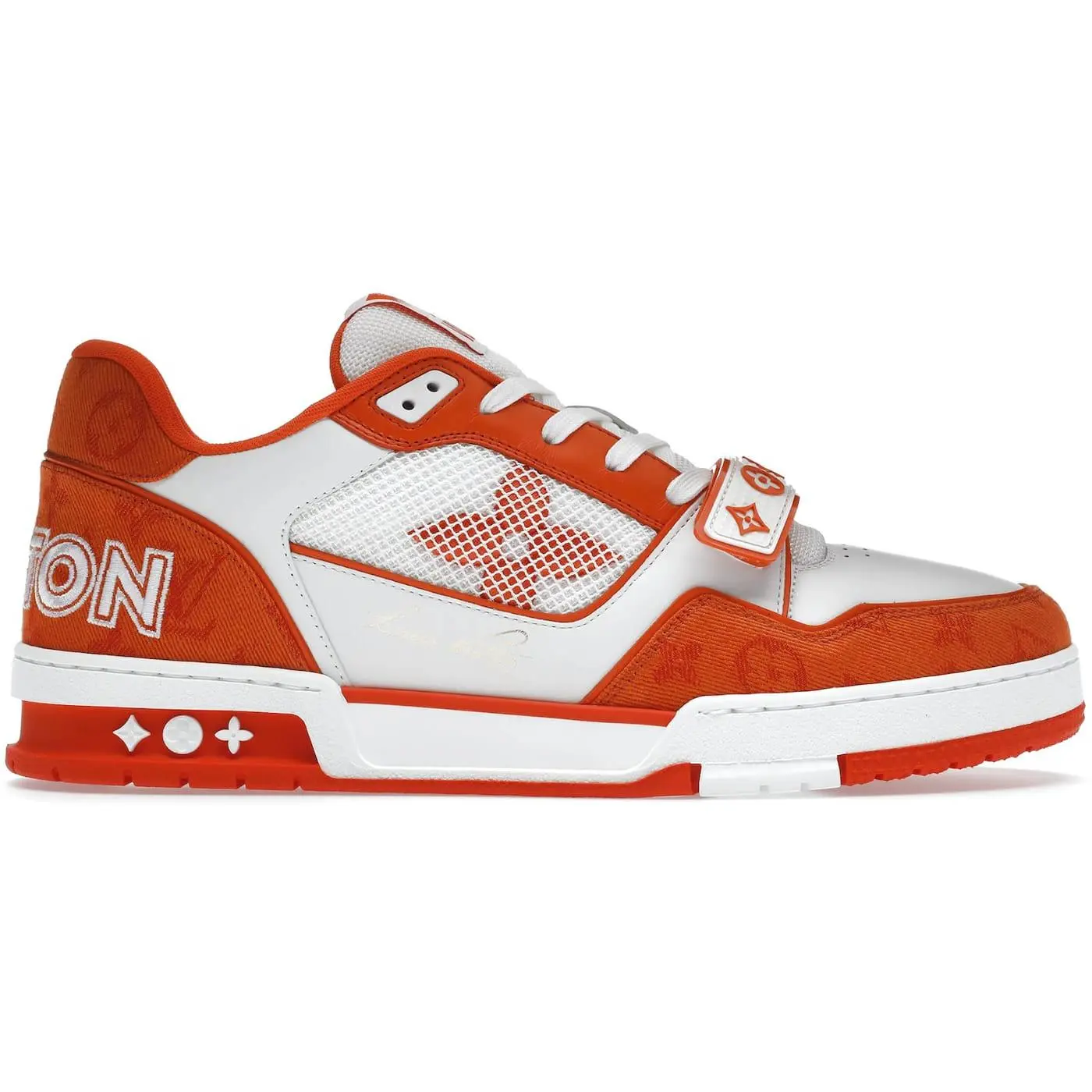 Louis Vuitton Trainer Monogram Denim Orange
