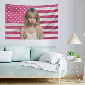 Chaewon Tapestry Flag Poster 35x59 in Room Fun Flags Indoor Outdoor Decor Wall Art Aesthetic Home Decor Blanket Merch Gift Summer Dorm Room Decorwall decor flags