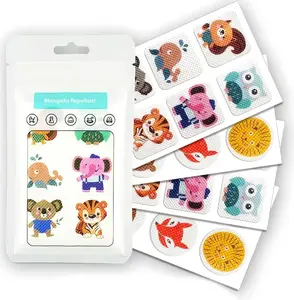 Mosquito Repellent Patches - with Essential Oils for Kids & Adults, Cute Animal Shapes, DEET-Free & Plant-Based Bug Protection Badges for Family Camping, Travel & Outdoor Fun