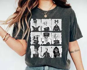 Dis Nyes Villain Halloween T-Shirt - Spooky and Stylish Design - Perfect for Halloween Celebrations, Featuring Iconic Villains.jpg,