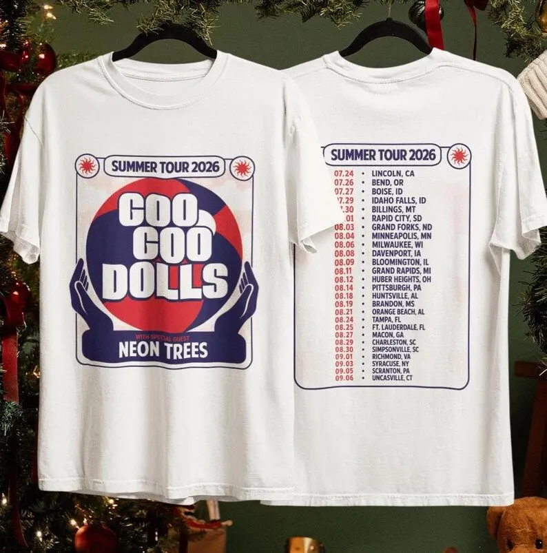 Unisex Goo Goo Dolls Band Shirt, Summer Tour 2026 T-Shirt, Retro Rock Music Tee