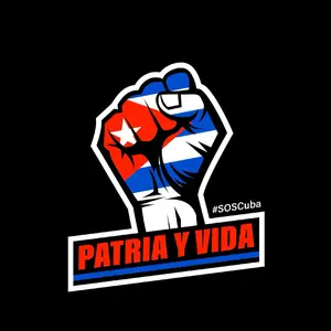Patria y Vida Car Sticker - Fluorescent Durable Design Featuring Red, White & Blue Elements