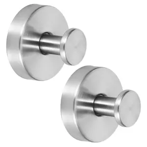 Vacuum Suction Hooks, 2 Pack No Drilling Towel Hooks for Bathroom and Kitchen, Multi-Purpose Hooks for Glass Mirror Tile, Suction Cup Hooks, Bathroom Accessories, Bathroom Organization, Bathroom Organizing Accessories
