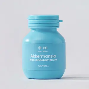 Neumina Akkermansia 60 Billion with Bifidobacterium Supplement for Gut Harmony & Daily Vitality Vegan Non-GMO 30 Servings USA Made