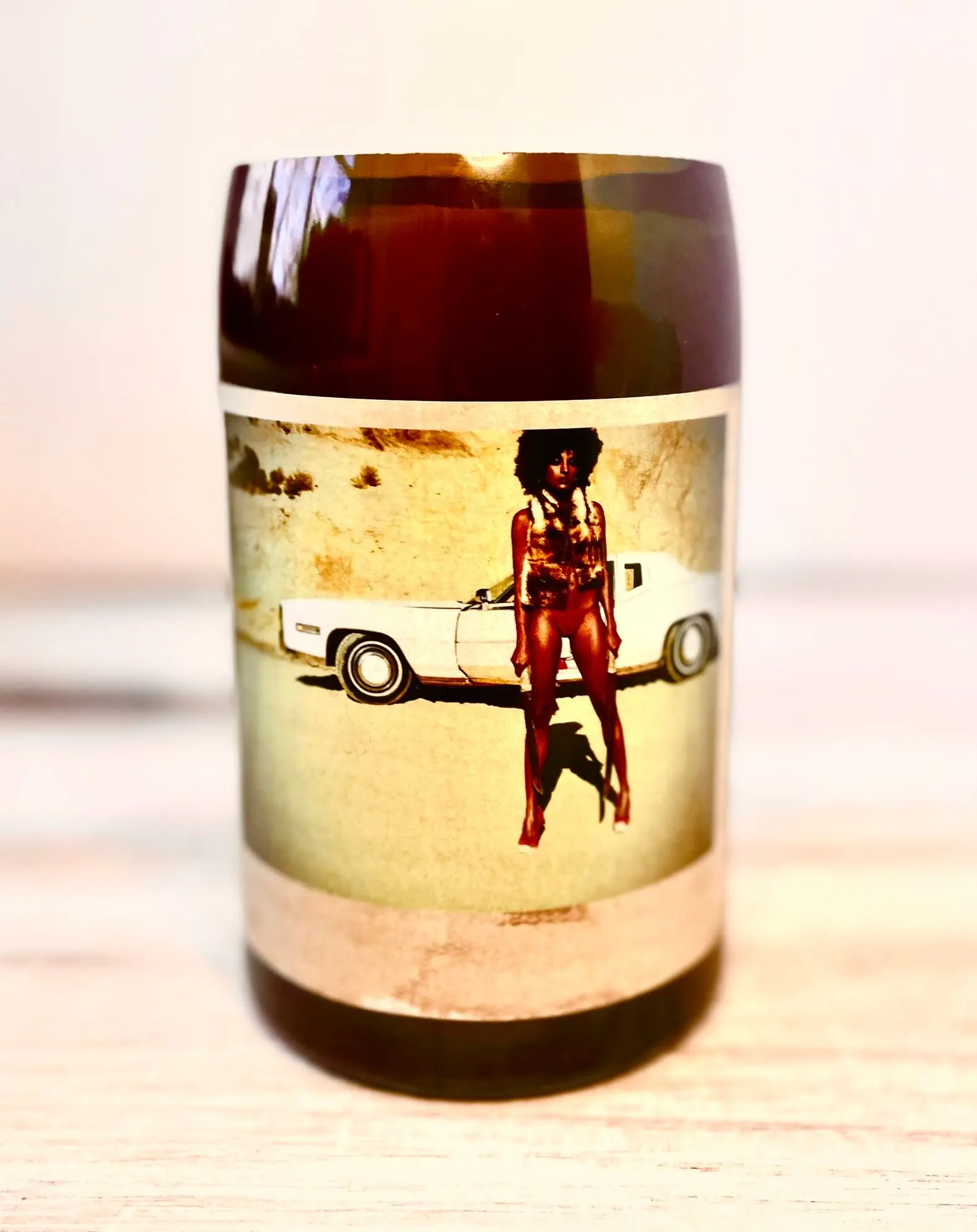Red wine candle - orin swift machete bottle - DECONSTRUCTED CANDLES - soy wax