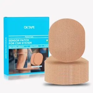 OK TAPE Adhesive Patches for MEDTRONIC Guardian and Other Sensor, Waterproof & Sweatproof CGM Patches, Long Last Sensor Patches 15 PCS, Beige outdoorfun