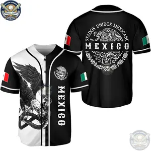Mexican Baseball Jersey, Personalized Mexico Baseball Jersey, Custom Jersey Shirt, Baseball Jersey for Men Summer Wear Party Tee