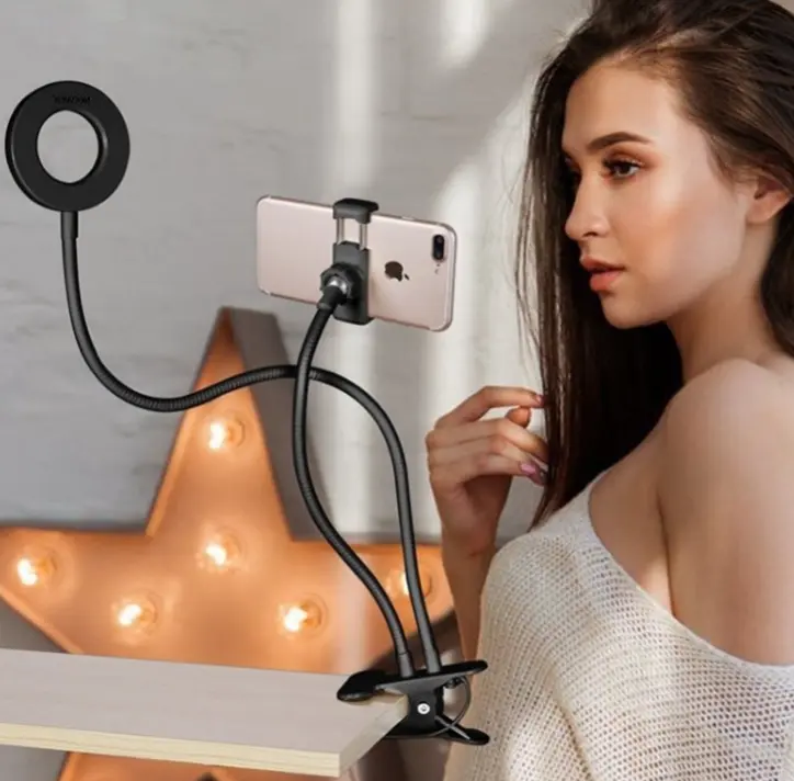 LED Selfie Ring Light for TikTok, Makeup, Streaming & Video Calls