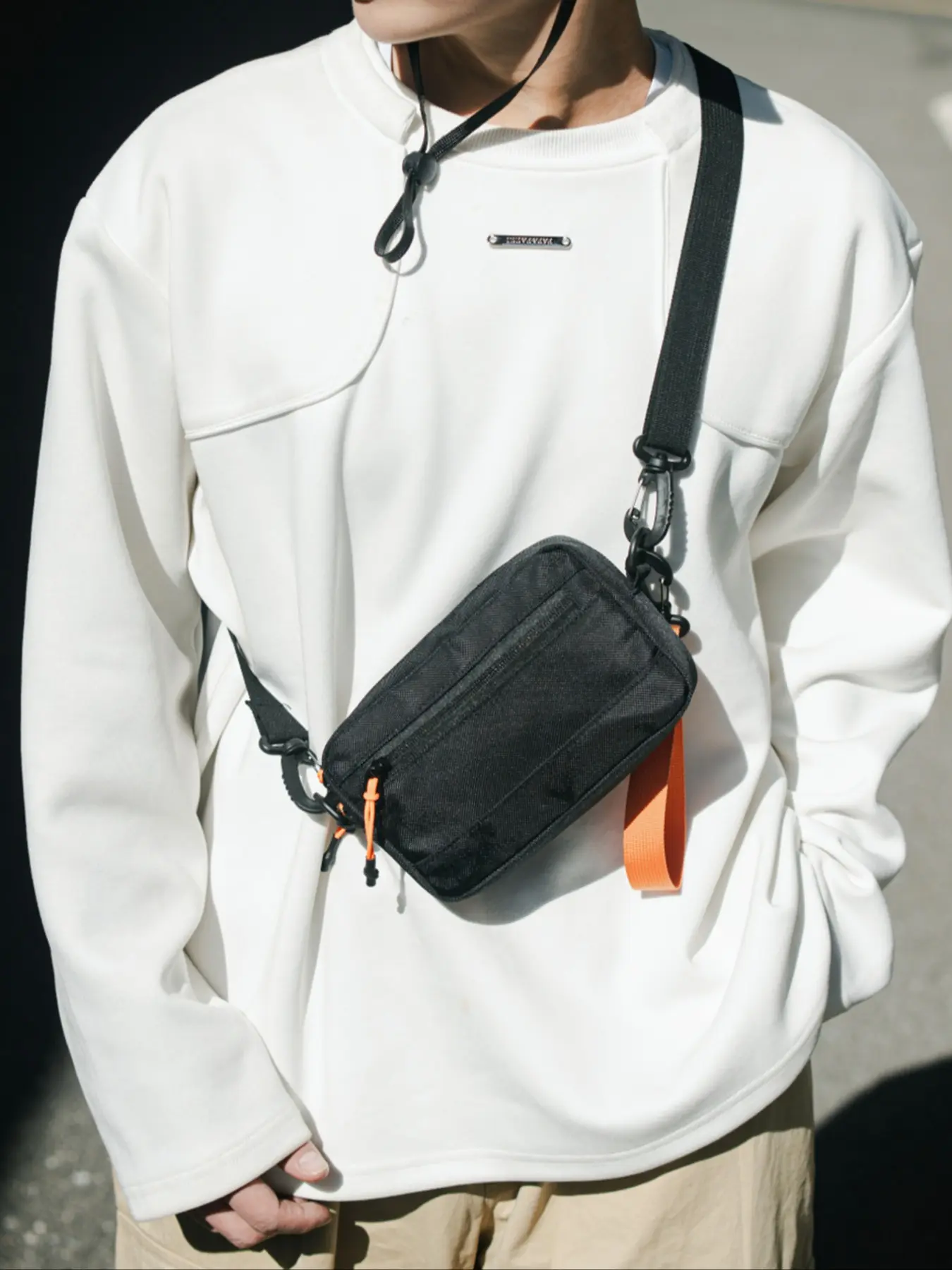 Men's Casual Sports Small Crossbody Bag, Nylon Material Chest Pack, Suitable for Cycling and Commuting, Commuter Crossbody Bag, Women Students, Zipper Crossbody Bag, Casual Crossbody Bags, Shoulder Bag Crossbody, Satchel Shoulder Crossbody