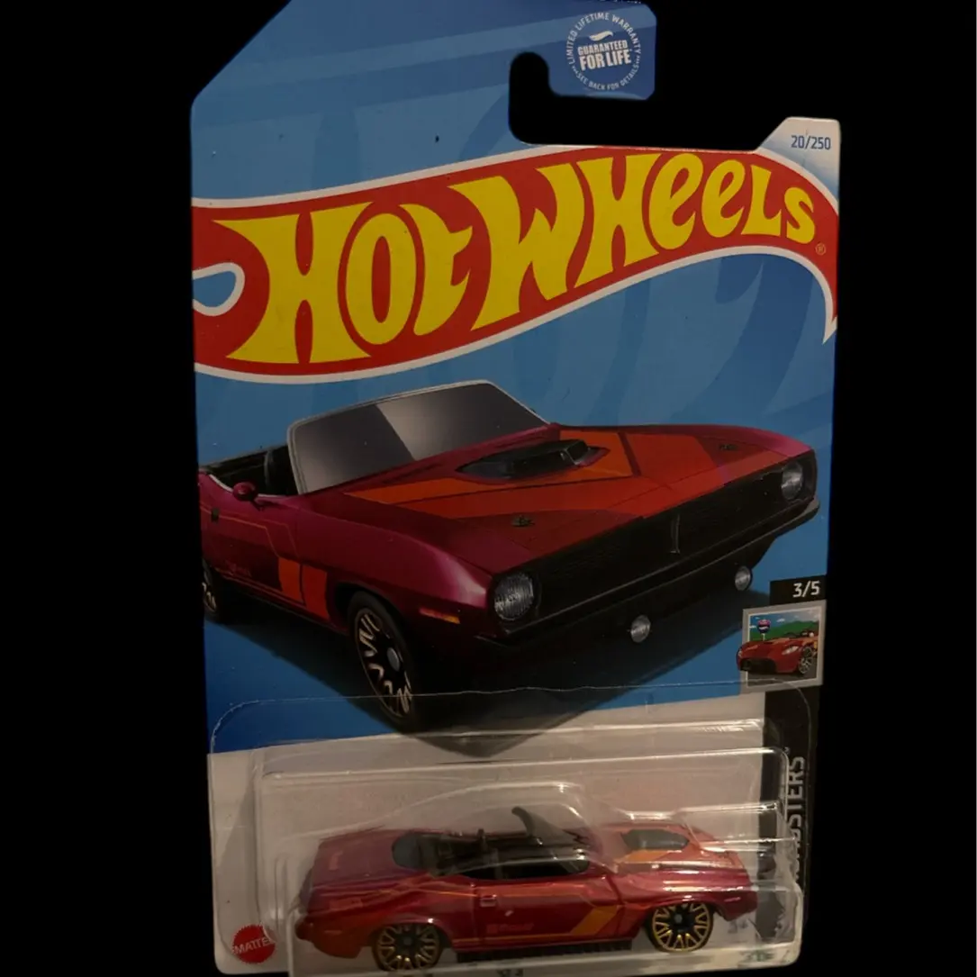 Hot Wheels 2024 Mainline Mainline Model - Plymouth Barracuda Diecast Toy with Multi-Color Design, Great for Collectors and Enthusiasts