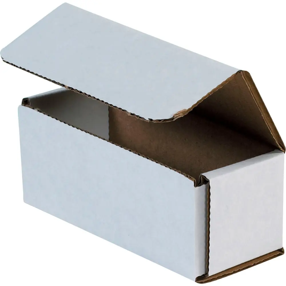 Global Industrial B40155 Corrugate Cardboard Mailers, 200#/ECT-32, 5x2x2 in Double-Wall White, Crushproof, Super Strong Lightweight, Mail Protection, Pack of 50, No Tape/Staples/Glue Needed, Postage-Saving Office Postal Supplies