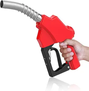 Garvee Automatic Fuel Nozzle for Manual & Electric Fuel Pumps – 3/4" or 1" NPT Inlet, 15/16" or 13/16" Spout, 11 GPM Max, 360° Swivel, Auto Shut-Off, Corrosion Resistant, Ergonomic Aluminum & PVC Handle, Compatible with Gasoline, Fuel Injectors, Kerosene