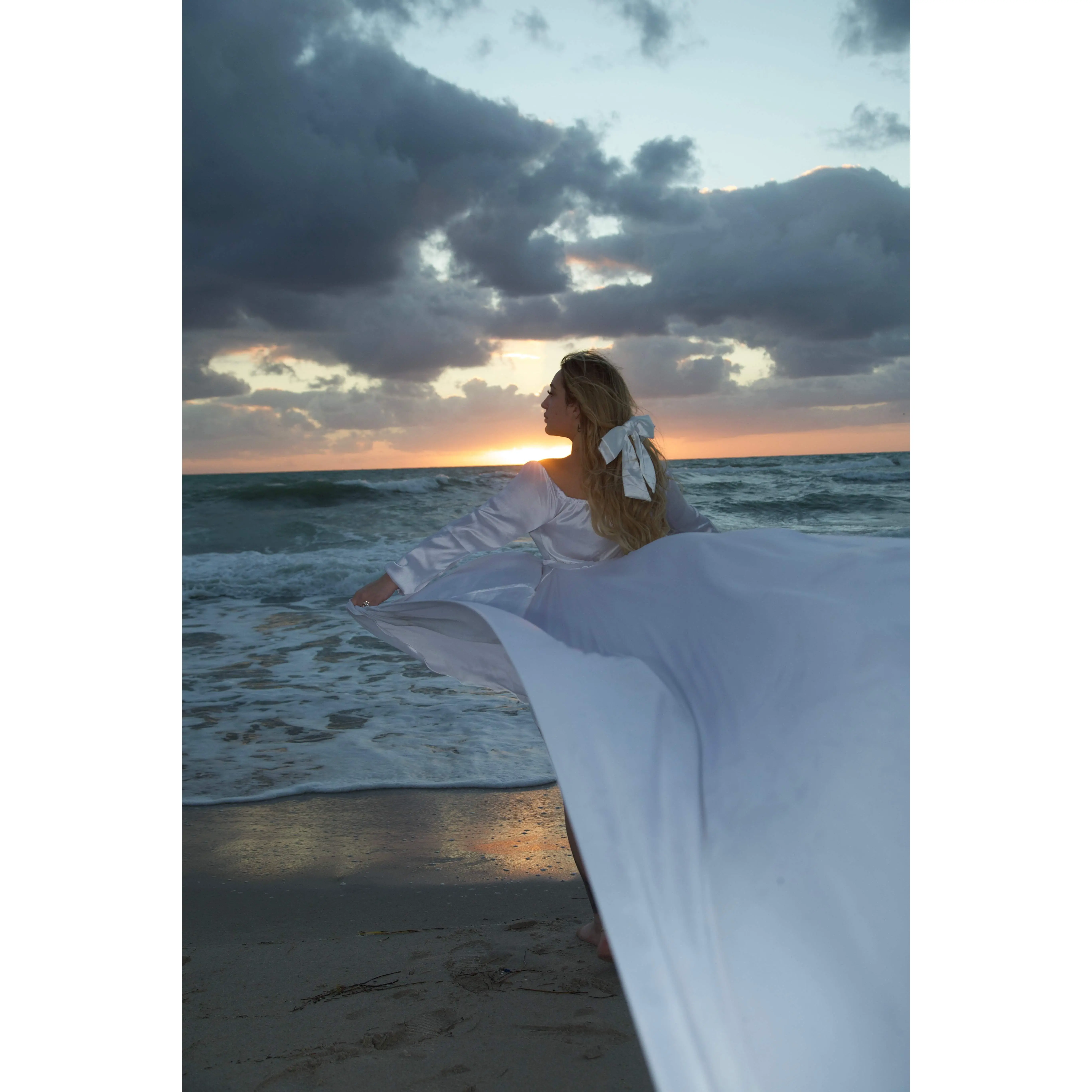White flying Dress