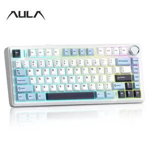 AULA F75 Wireless Mechanical Keyboard, RGB Backlight Gaming Keyboard, Durable Ergonomic Design Mechanical Keyboard for Office & Home, Gifts for Gamers