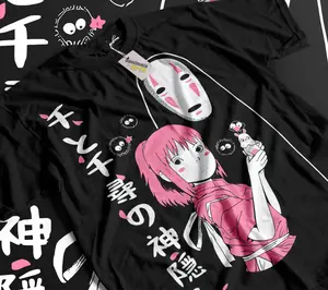 Spirited Away Anime T-Shirt Studio Ghibli Hayao Miyazaki Unisex Shirt Soft Tee