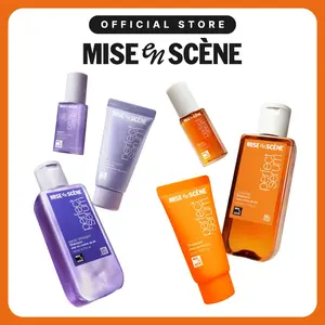 Perfect Serum Starter Kit (2 Options) | Mise En Scène | Trial-Size Hair Serum+Shampoo+Treatment | Korean Hair Care for Damaged Hair, with Moroccan & Jojoba Oils, Glossy Shine