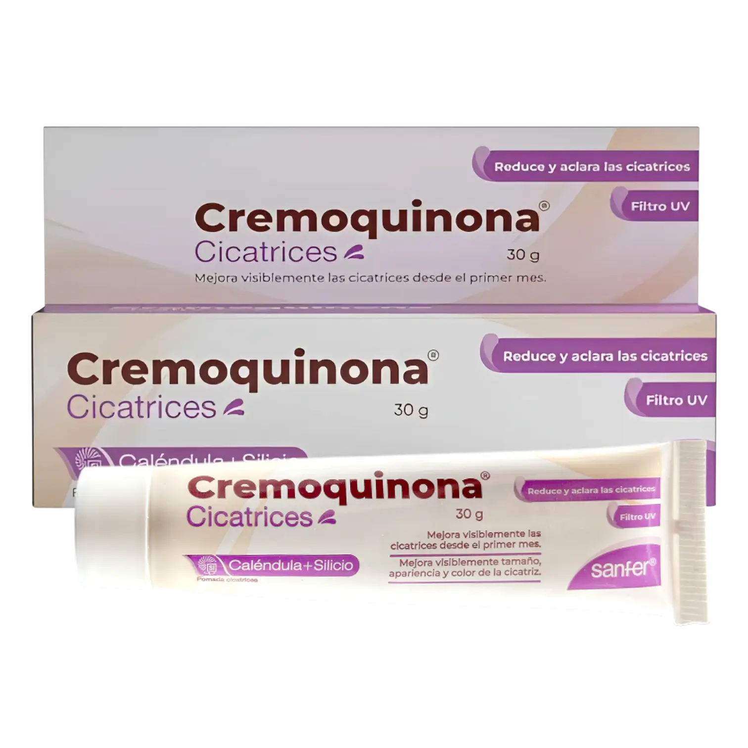 Cremoquinona Cream – Calendula + Silicon – 30g (cicatrices)