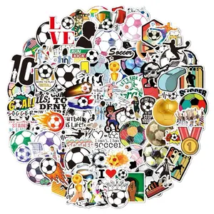 100 pcs Soccer Ball Football Cute Mix Stickers Decals for Water Bottle Laptops Phones Phone Case Scooter Consoles Walls Luggage Case Books Journal Notebook Craft Project Party Decoration，A105