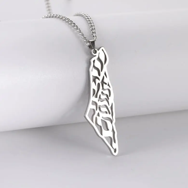Palestinian map necklace Female Male