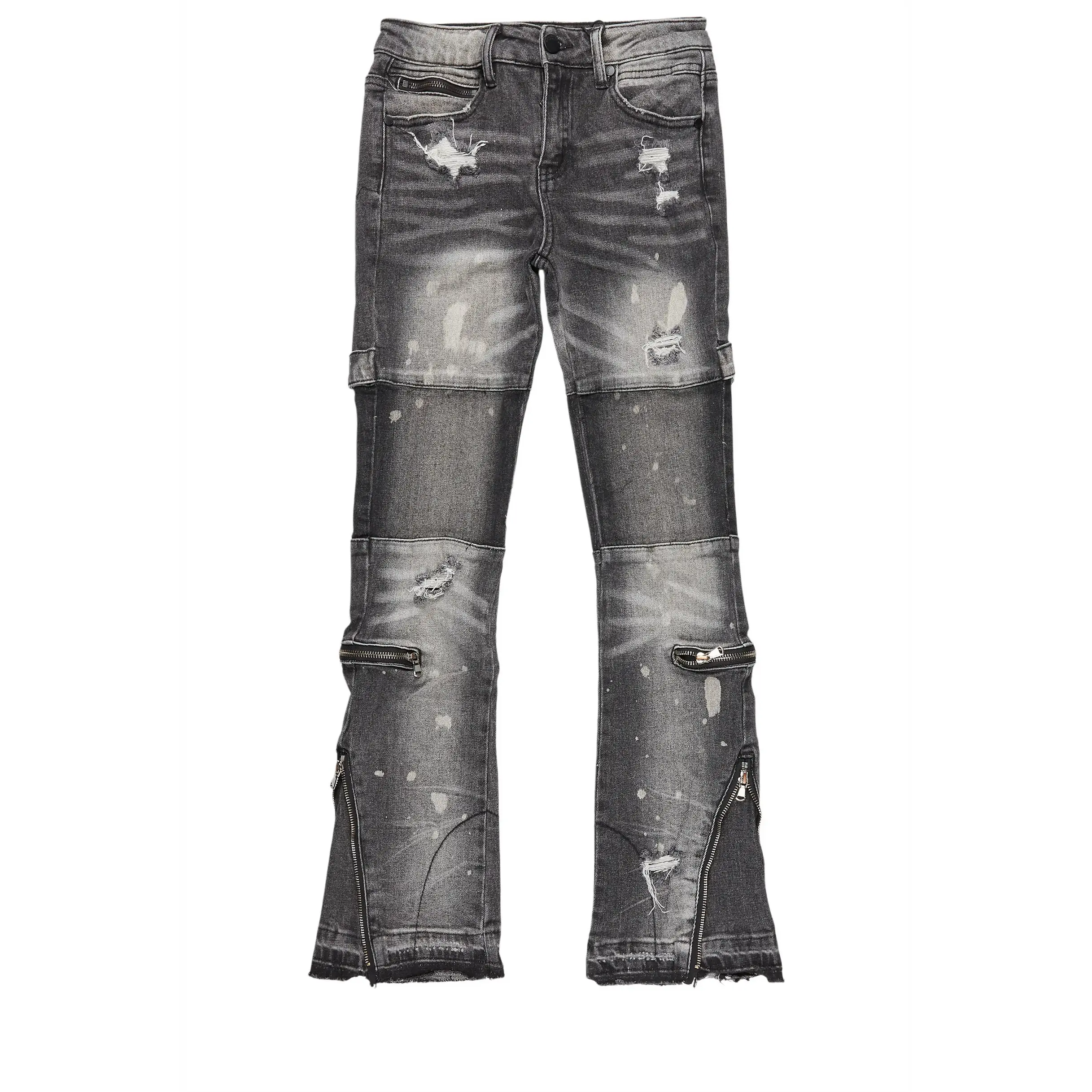 Girls Grib Grey Bleach Baggy Jeans Girls Grib Grey Bleach Baggy Jeans