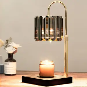 Candle Warmer Lamp with Timer, 1 Count Desktop Dimmable Lighting Candle Heater Lamp without Candle, Elegant Home Decoration for Jar Candles, Room Cozy Accessories