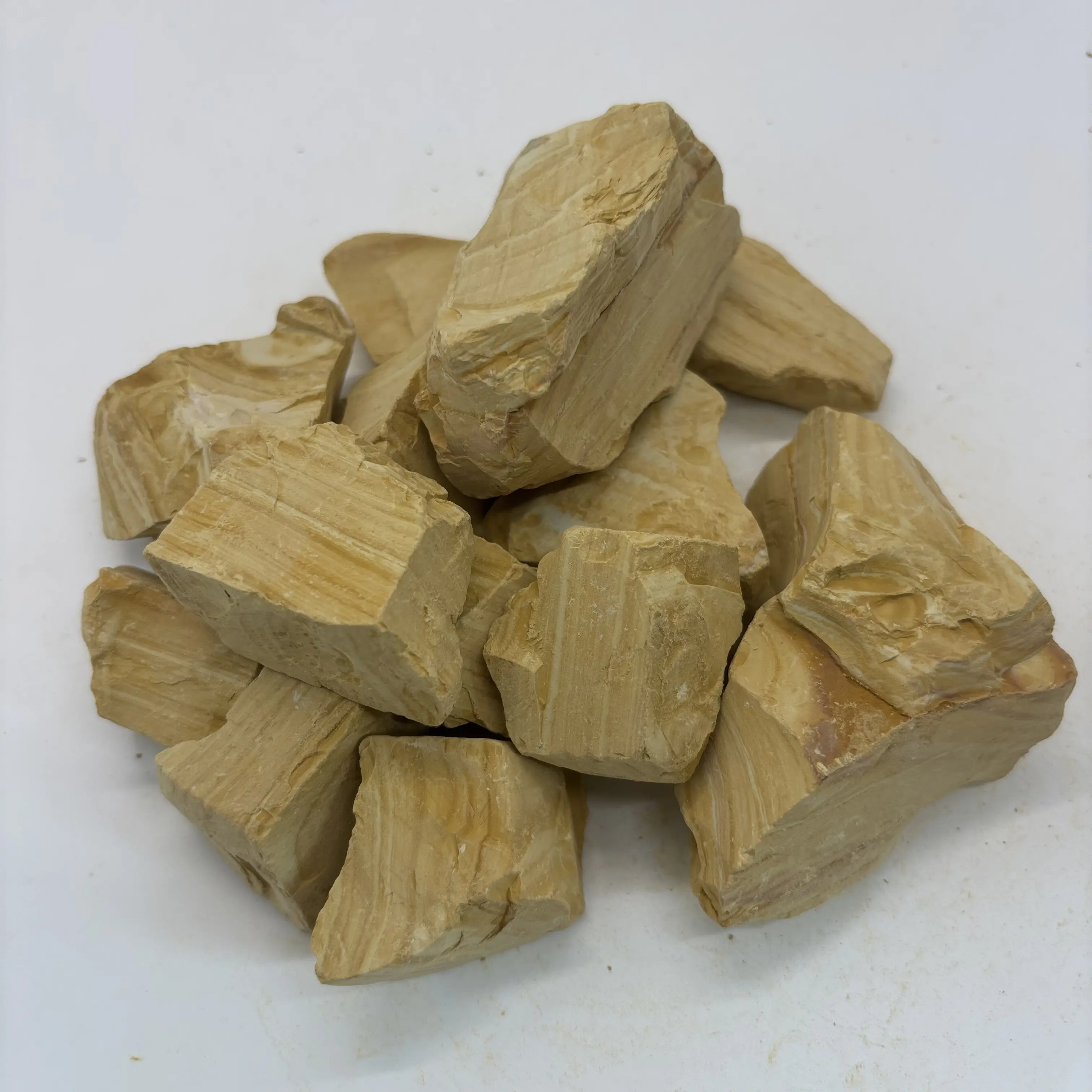 200g(7oz) Pure Layered Yellow Kaolin Clay - Cosmetic Grade, Powder Form, Free from Additives, Hard Texture, Mildly Sticky When Wet