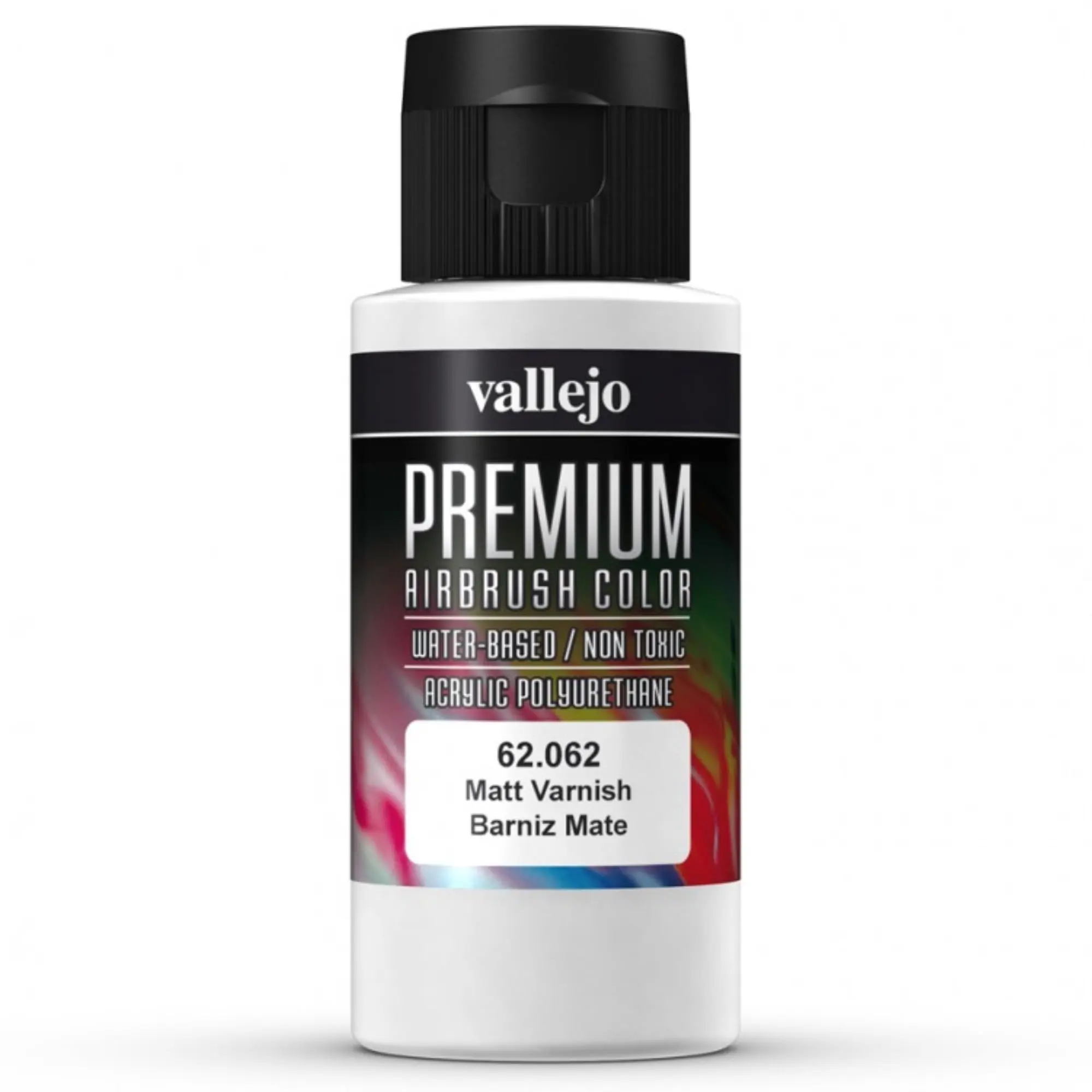 Vallejo 212 MAIN VJP62062 Water-Based Acrylic Poly Airbrush-Use Matt Varnish, Impact-Proof Quick-Drying Polyurethane Varnish for Office Stationery, Arts Crafts Supplies