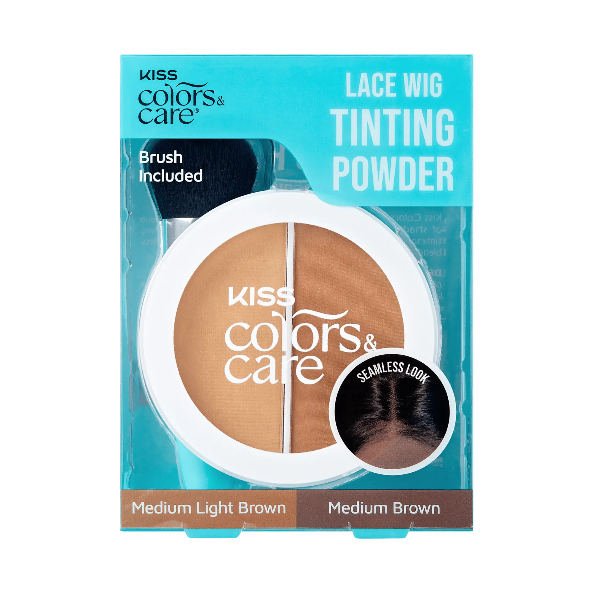 Kiss Colors & Care Lace Wig Tinting Powder, 0.28 oz – Light Duo