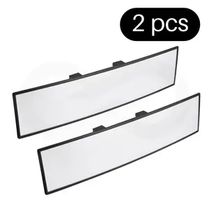 2 Counts Universal 11.81 Inch Panoramic Convex Mirror 300MM Interior Clip On Wide Angle HD Rearview Mirror Blind Spot Mirror for Car SUV Trucks Car Accessory Car Gadget Holiday Gift tiktokshopspringglowup